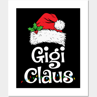 Gigi Claus Santa Funny Christmas Pajama Matching Family Posters and Art